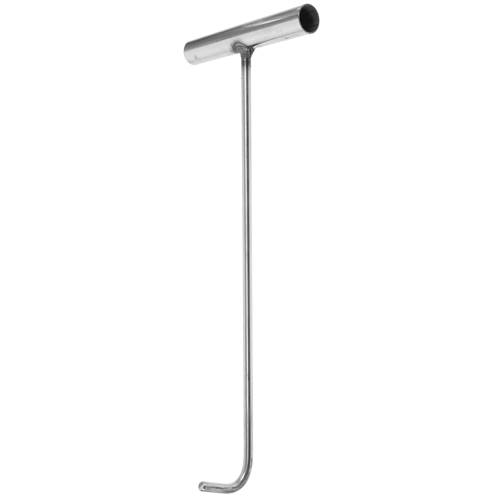 

Stainless Steel Hooks 38cm Length 8mm Diameter T Shape Manhole Cover Lifter Roller Shutter Door Pull Hook Heavy Duty