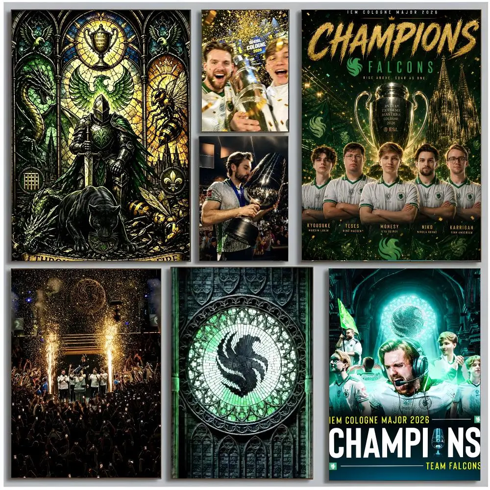 niko champion Esports Player Falcons NIKO Poster Modern Wall Art Bedroom Living Room Print Unframed