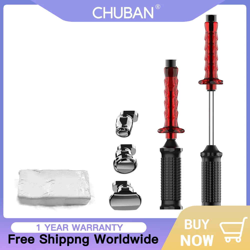 

CHUBAN PDR100 Slide Hammer Dent Puller with Tabs Set, Car Dent Repair Tools for All Car PDR Kits