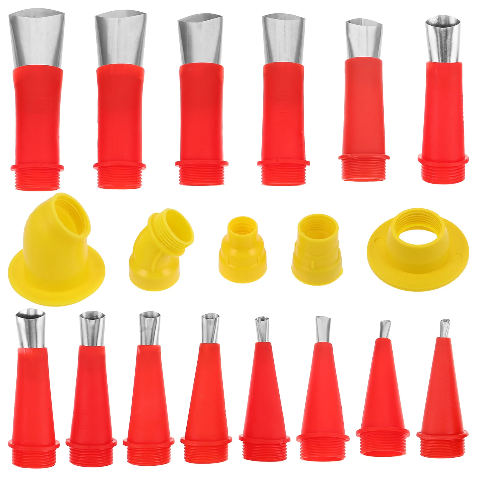 1Set Caulking Sprayer Tip Detachable Base for Even Epoxy Resin Silicone Sealant Dispensing Nozzle Kit Home Craft Supplies