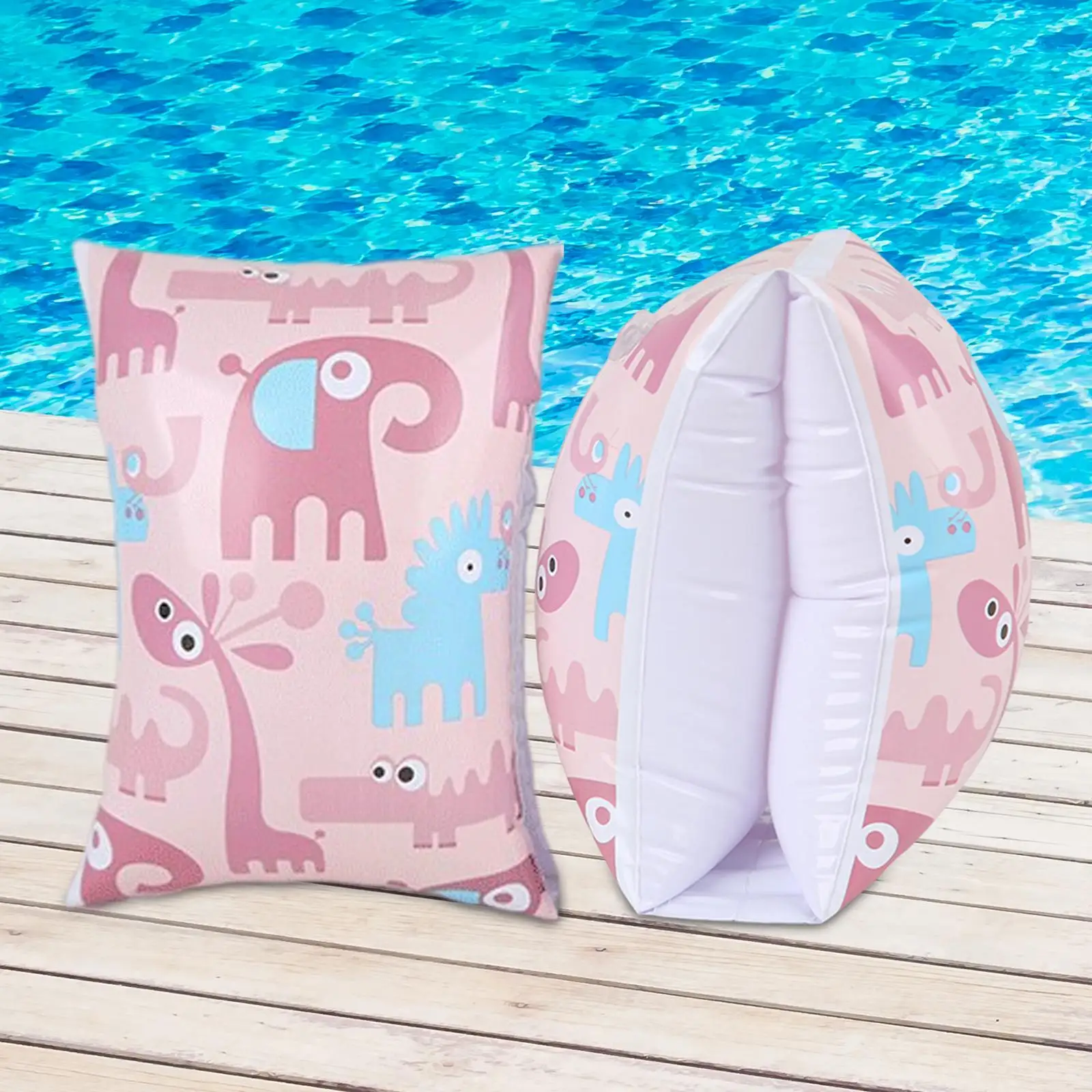 Children Inflatable Swim Arm Bands for Beginners Pool Armbands Comfortable Sleeves Swimming Training Accessories