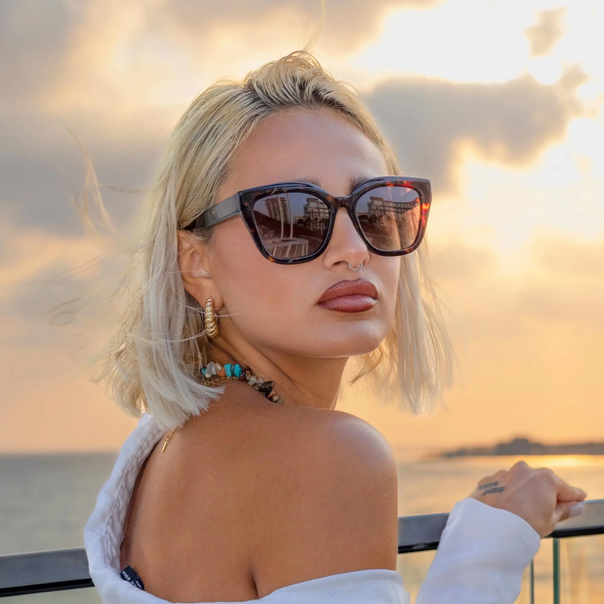 ZENOTTIC 2026 Retro Square Polarized Sunglasses for Unisex Trendy Vintage Shades UV Protection Sun Glasses
