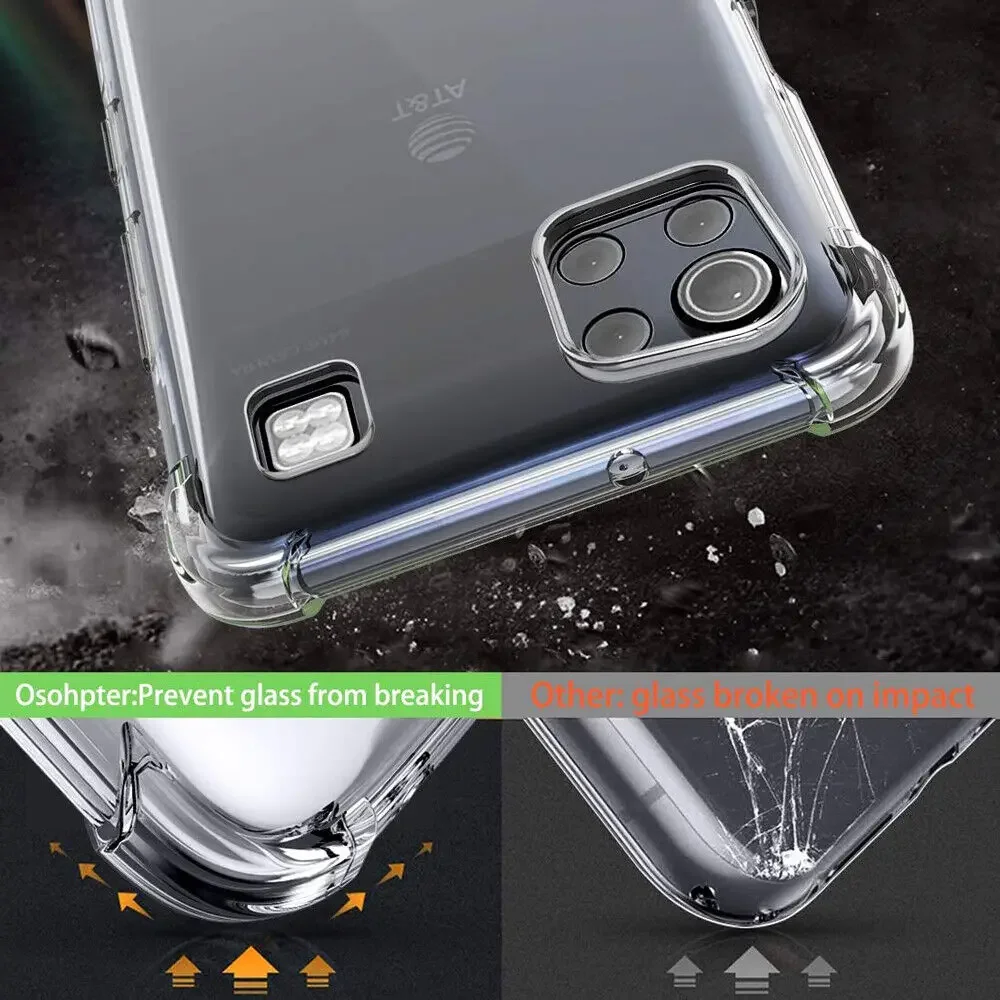 Soft TPU Transparent Phone Case for LG K92 5G K52 K62 K42 K51S K41S G7 ThinQ G6 Shockproof Airbag Protective Cover Coque