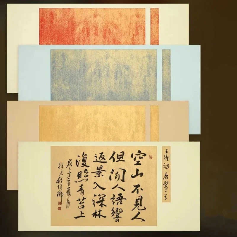 Vintage Semi Ripe Rice Paper Special For Regular Script Chinese Brushes Calligraphy Xuan Paper Artwork Writing Creation Sheets