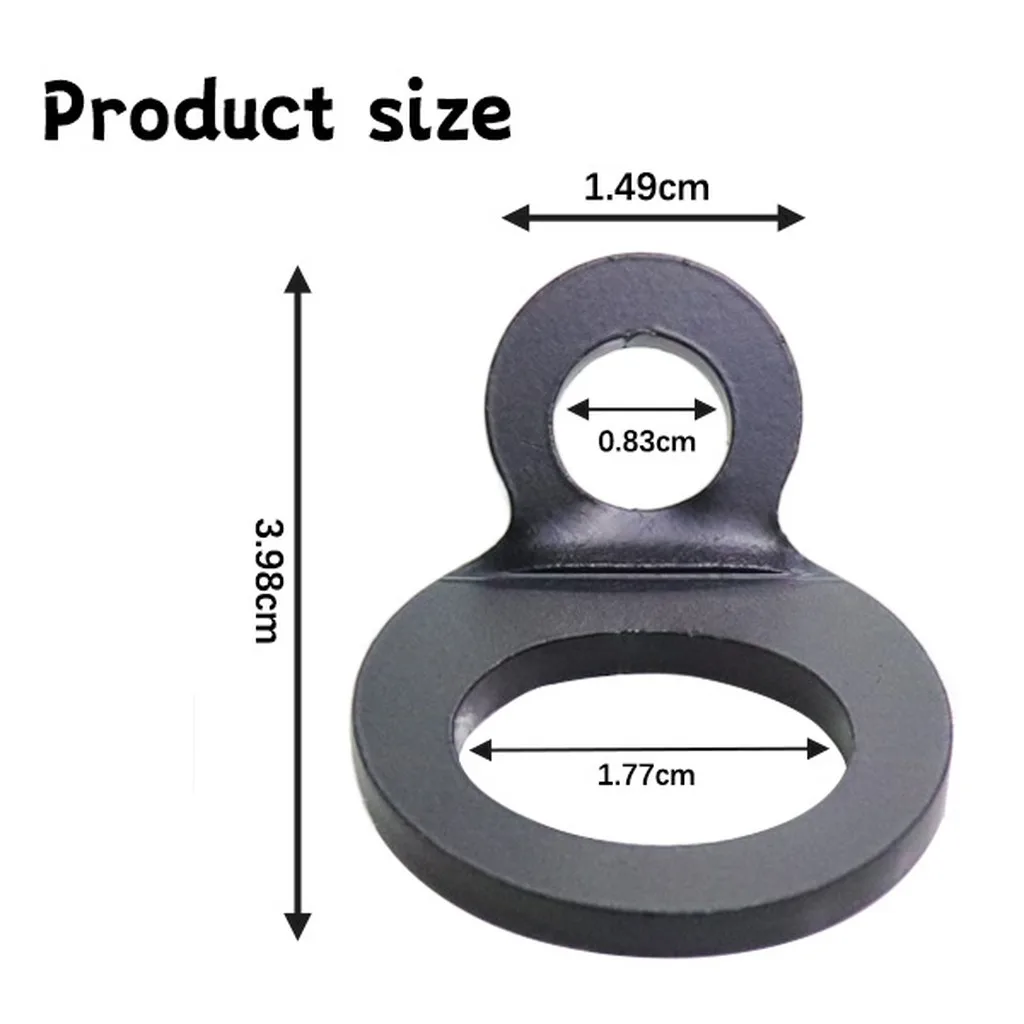 

10Pcs Black 135 Degree O-ring Tie Down Anchor Hooks Stainless Steel Powder Coated Up to 2000 LBS