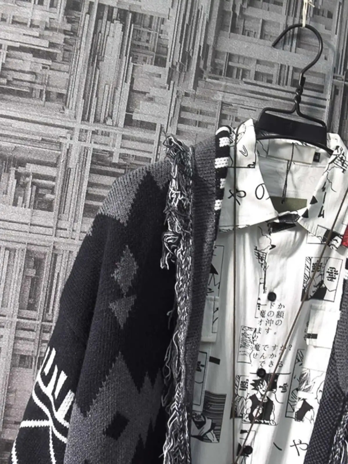 Autumn And Winter Ethnic Style Knitted Sweater Chinese Style Cardigan, Korean Casual V-neck Internet Famous Sweater, Men's Coat