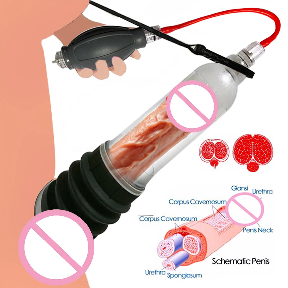 ذكر القضيب مضخة مضخة تفريغ المياه للرجال القضيب توسيع مضخة ديك موسع الديك تمارين مضخة حشفة المدرب الكبار الجنس لعب