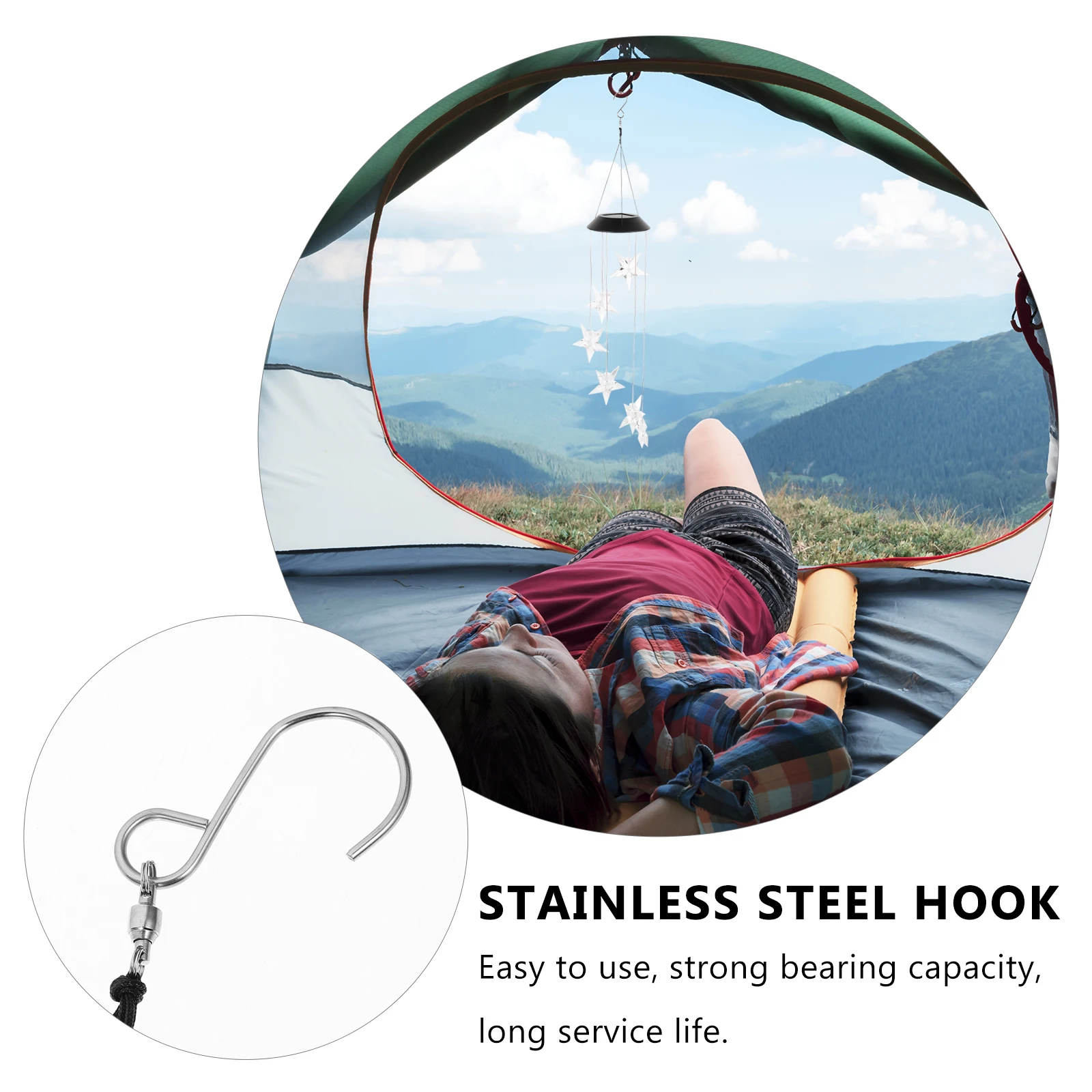 

Solar Wind Chime Light Power Lights for Outdoors Craft Hanging Chimes Modeling Panel Powered