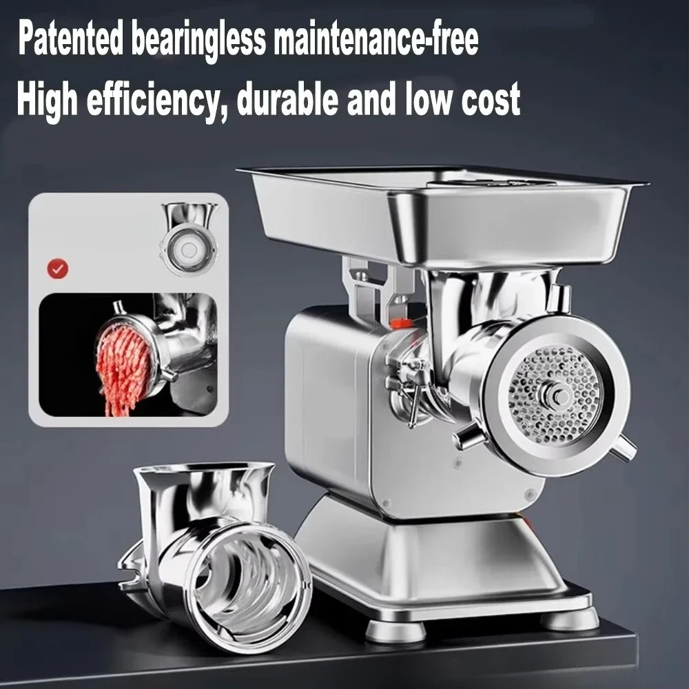 Electric Stainless Steel 12 22 32 42 Onion Vegetable Frozen Meat Grinder Mincer Mill Grinding Shredder Processing Machinery view 4
