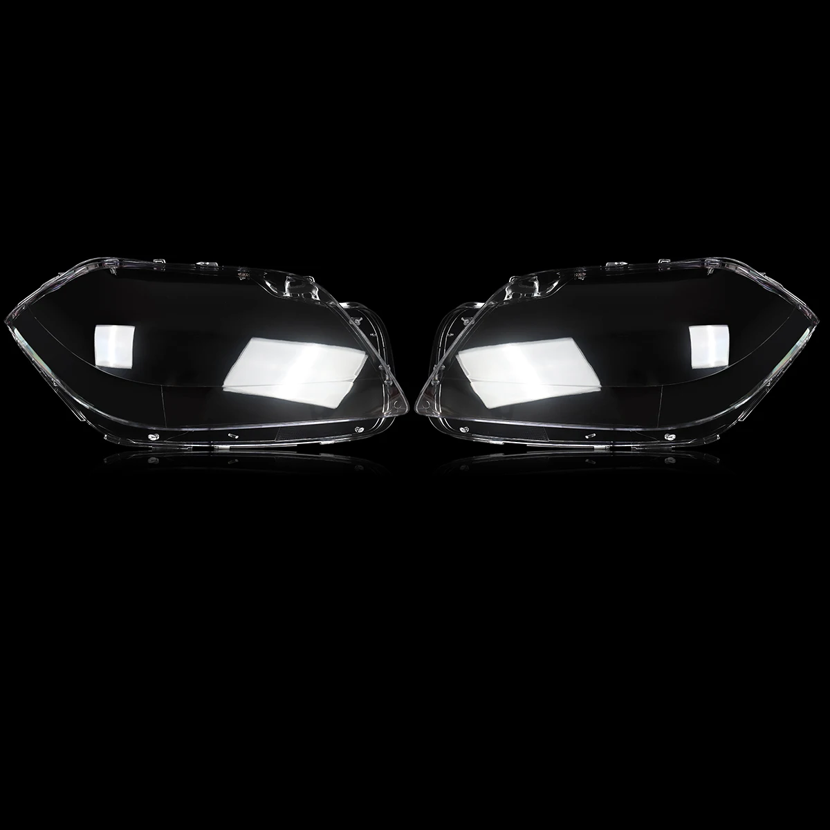 SAIQINGSP Pair For Mercedes X166 GL63 AMG GL450 GL550 12-2016 Headlight Clear Lens Cover car accessories