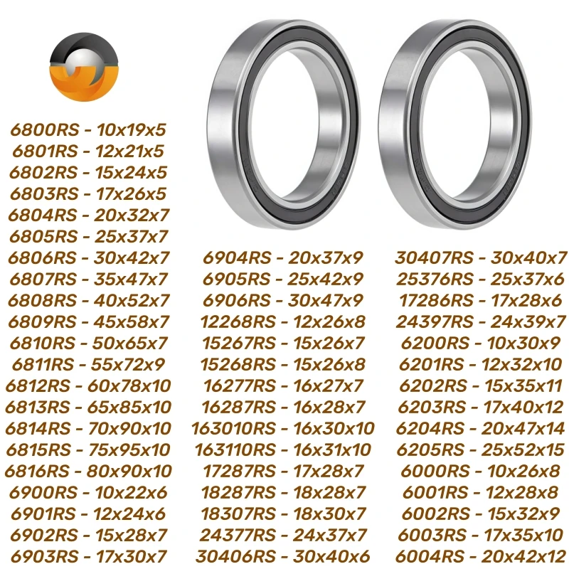 4 Stück 6806RS 30 x 42 x 7 mm Lager ABEC-7 Dünnschliff 6806 2RS Kugellager 6806RS 61806 RS