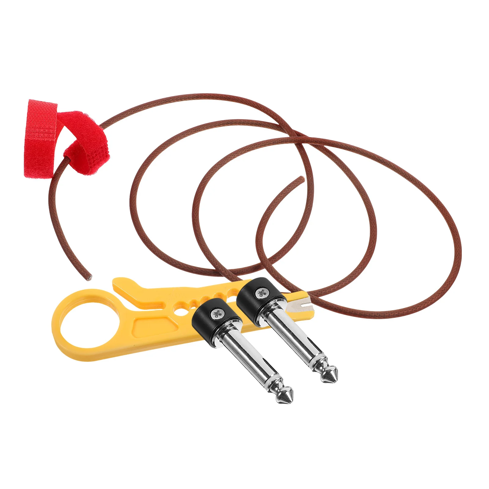 

1 Set Guitar Connection Wire Metal Noise Reduction Cable For Electric Instrument Bass Effect Pedal Stage Performance Instrument