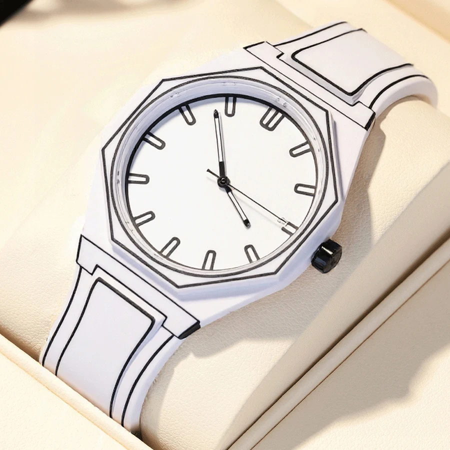 Nuevos relojes para Hombre, pulseras de silicona impermeables de negocios, relojes de cuarzo informales y a la moda para Hombre, Reloj para Hombre y adolescente