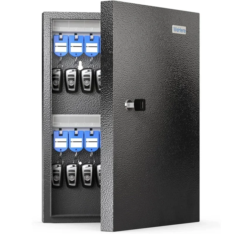 32 Key Cabinet Organizer, Key Safe Box, Key Safe Security Storage Lockbox Holder for Valets,
