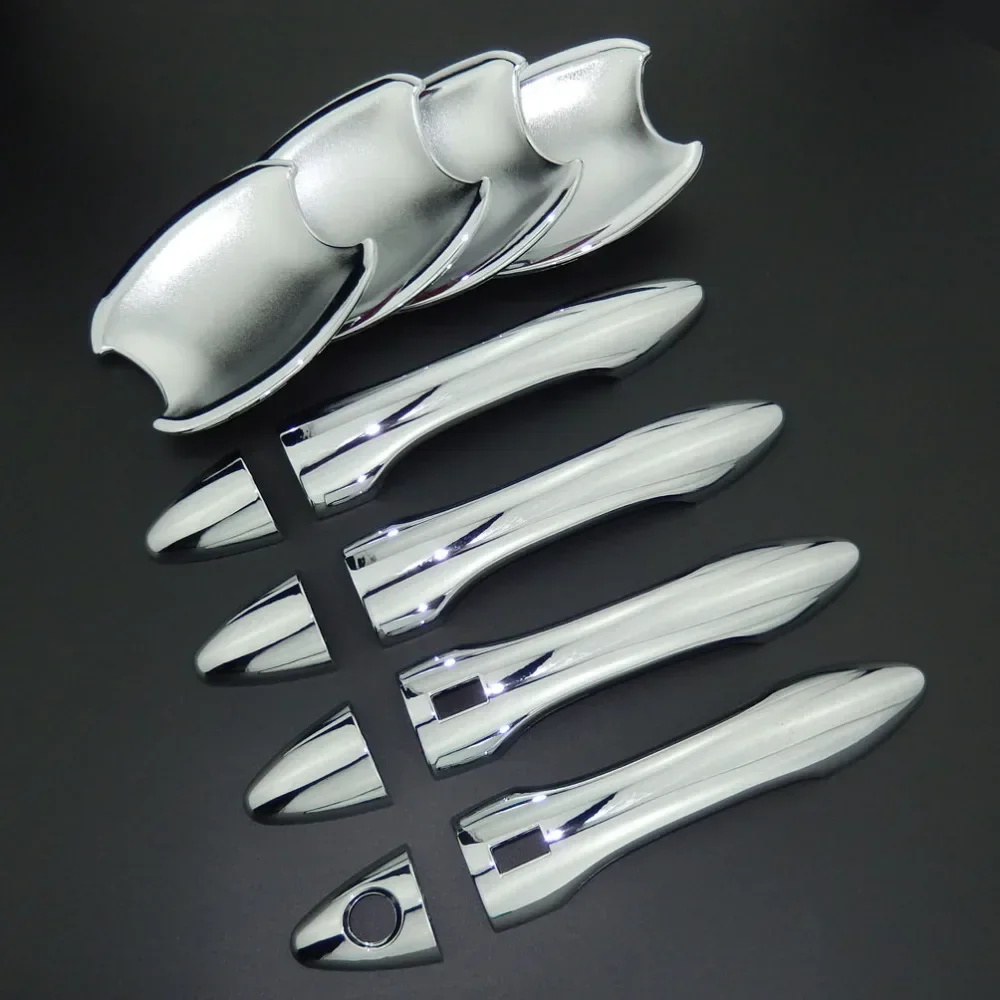 For Hyundai Tucson ix35 2010-2015 Chrome Door Handle Covers & Door Bowl Covers Car Styling Decorate 2011 2012 2013 2014