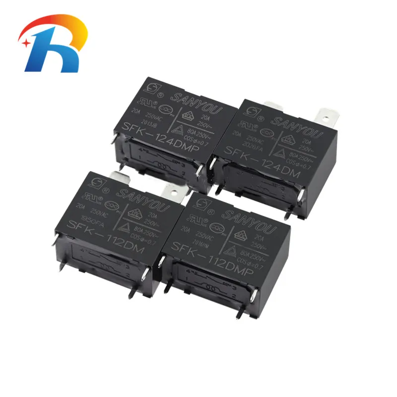 Relay SFK-105DM 112DM 124DM Air Conditioner Relay Power Relay SFK-105DM 112DM-E 12VDC 20A 250VAC 4pin SFK-105DMP 112DMP 124DMP