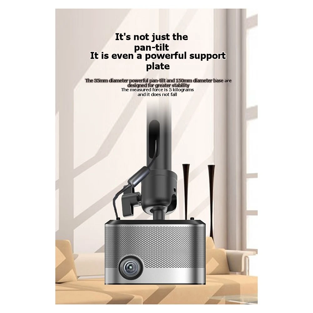 

Универсальный потолочный кронштейн для проектора, телескопический, 10-60 см, усиленный, поворотный на 360° ° Регулировка опоры подвески