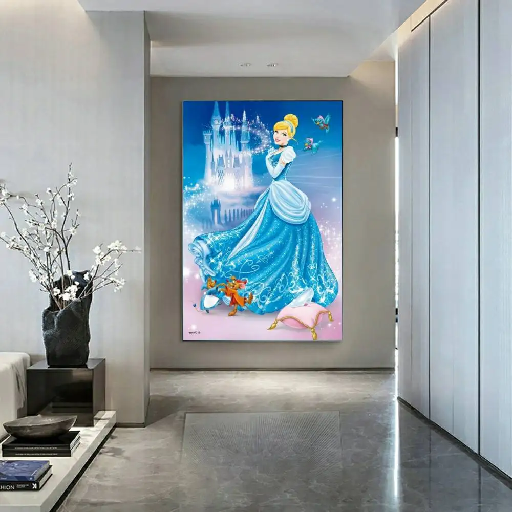 Kopciuszek Disney Princess Element Zestaw Obrazy Zestaw Rysunek Sztuka Diament Malarstwo 5d Mozaika Stitch Nowa Kolekcja Duży Rozmiar Dzieci