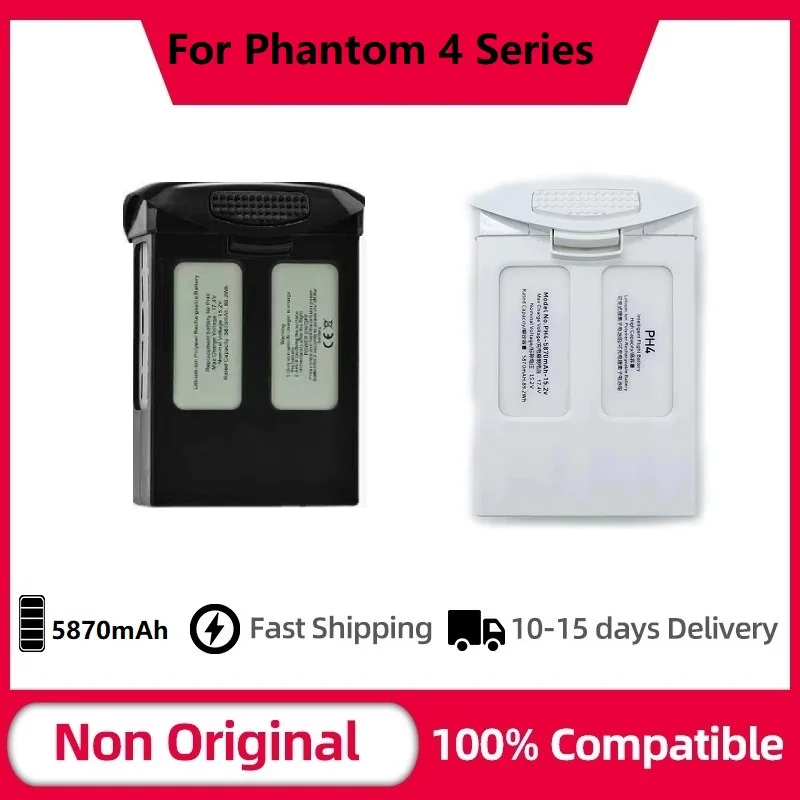 

Battery For Phantom 4 Series Intelligent Flight Battery 30-minute flight time 5870mAh High Capacity for Phantom 4 Series