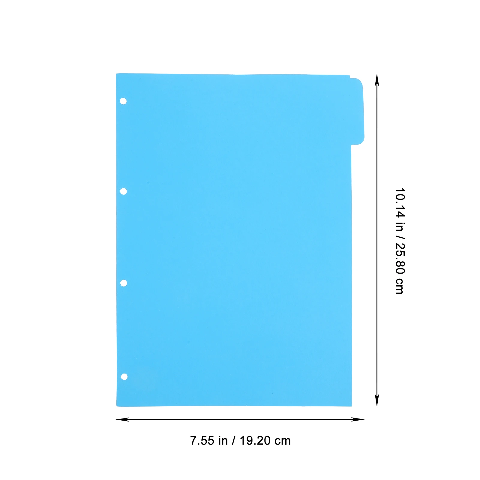 4 セットの色分類ページバインダーディバイダータブ、ノートブックフォルダー付きプラグイン可能