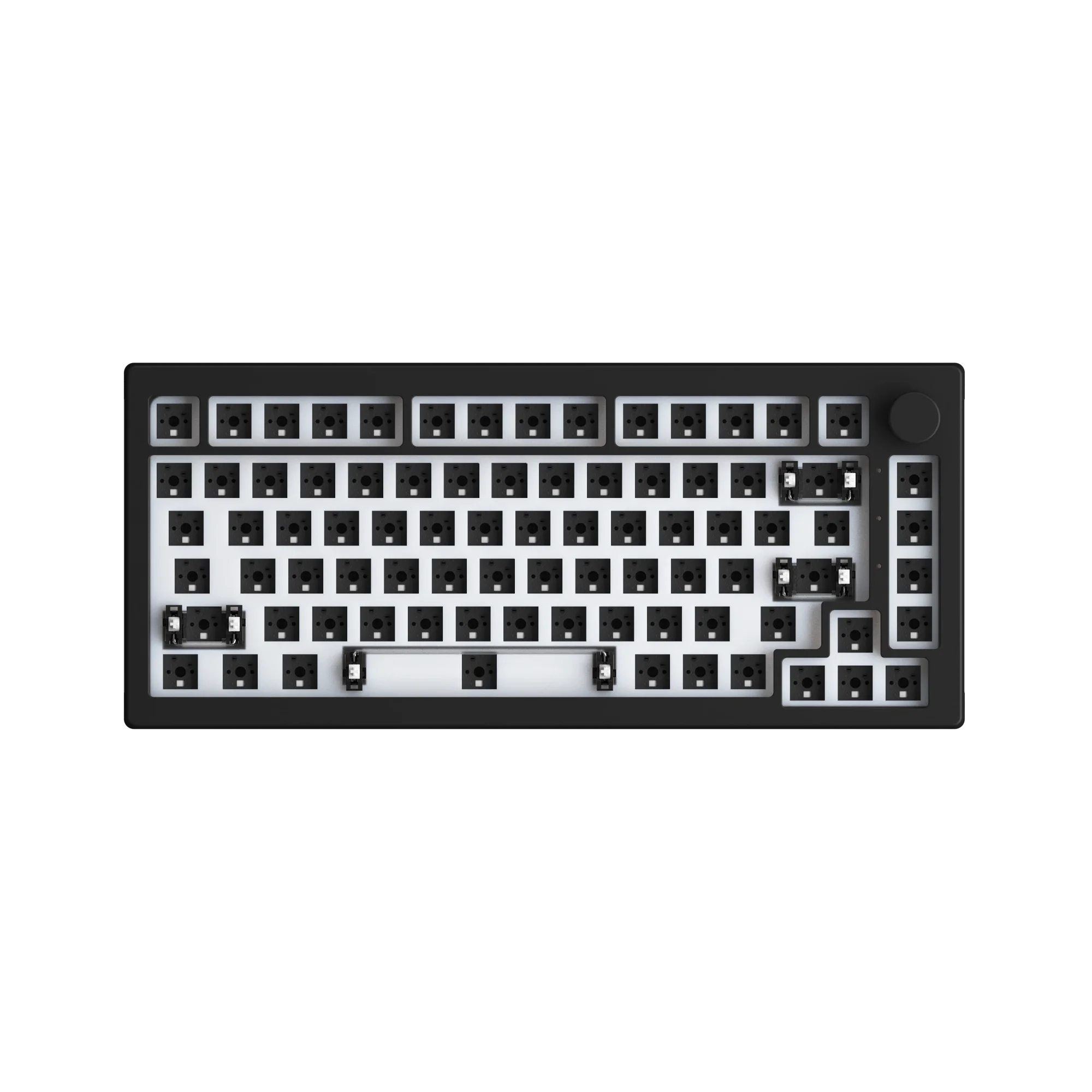 Akko 5075S VIA Barebone Keyboards Custom Hot-Swappable Mechanical Keyboard DIY Kit Gasket Mount with Knob RGB Backlit Hotswap image 3