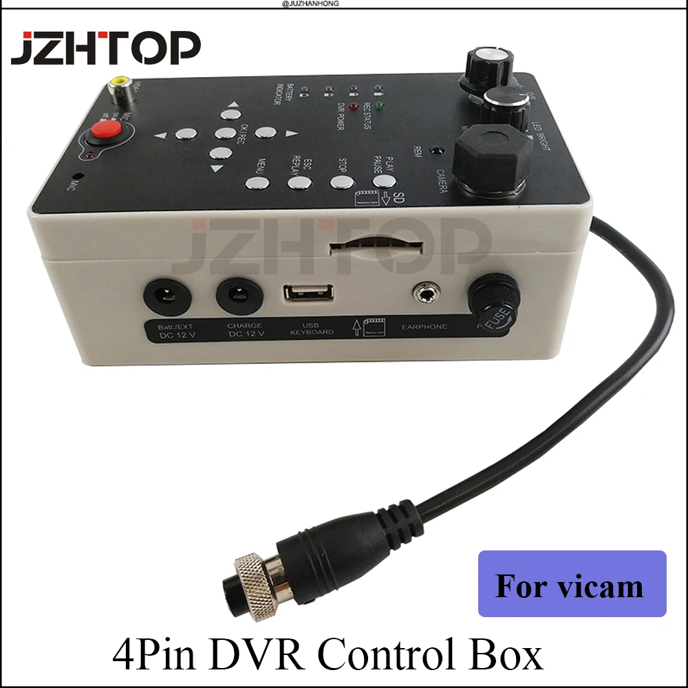 4 Pin DVR Control Box DVR Controller Spare Parts Remote Control DVR Pannel For Vicam Pipeline Inspection Camera