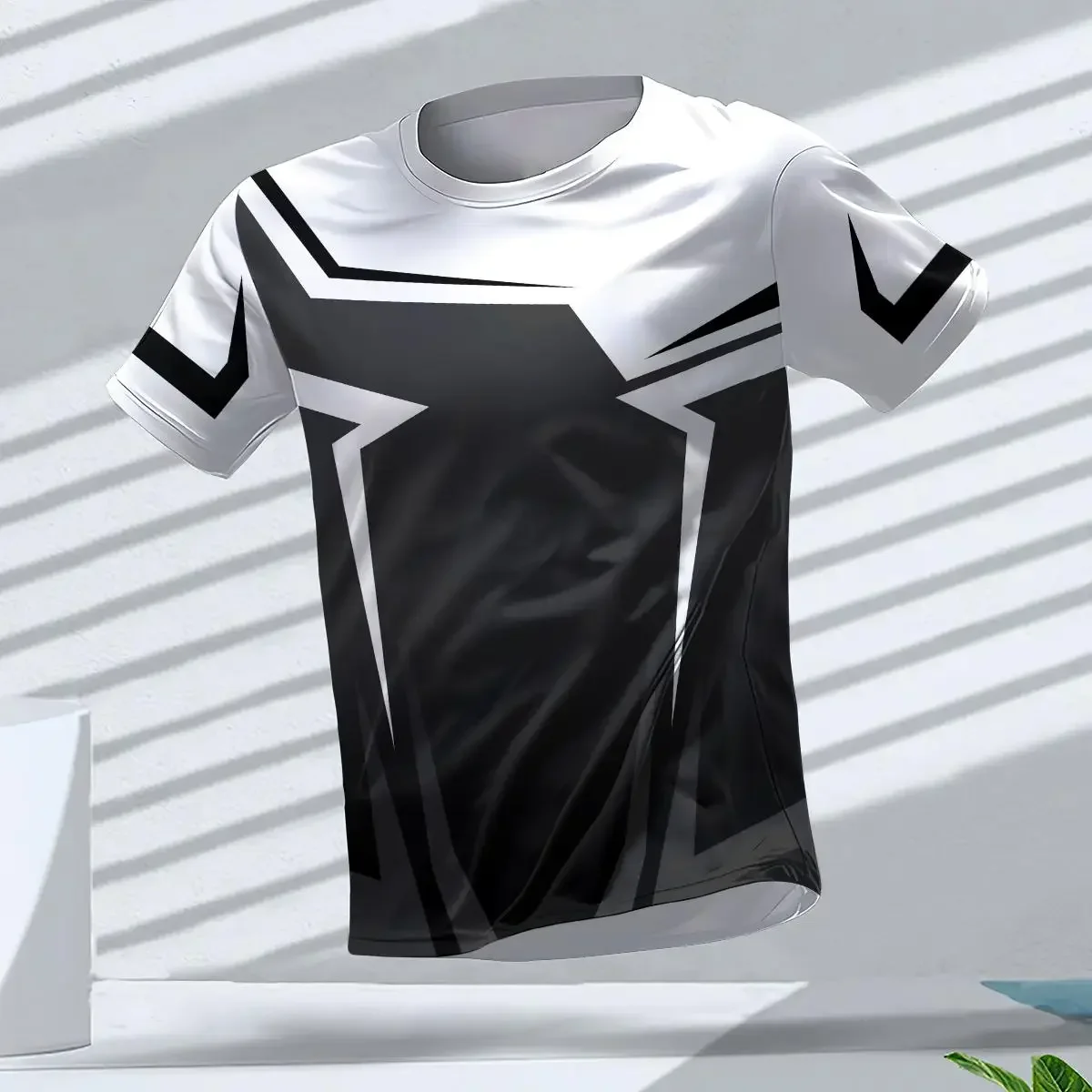 Herren Y2K Sport-T-Shirt Atmungsaktiv Schnelltrocknend Hochwertig Outdoor Lauf- und Trainingsaktivbekleidung – Detail 5