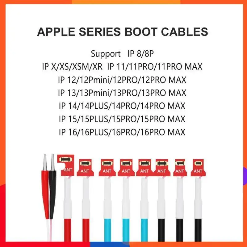

Premium Boot Cable Soft & Durable Supports for iPhone 8-16 Models with Quick Connect & Stable Startup & Thickened Copper Core​