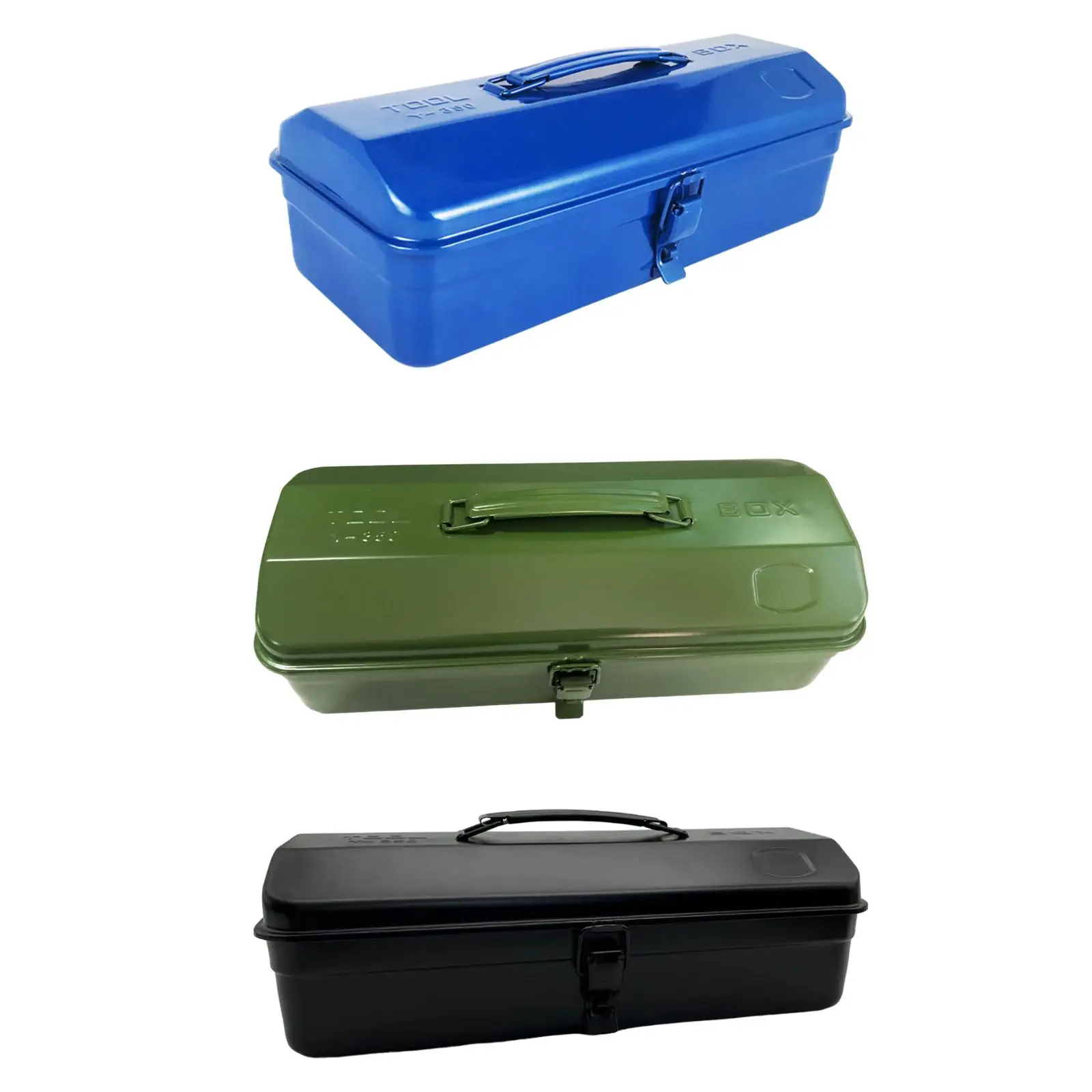 Metal Tool Box Empty Garages Workshops Tool Chest Multifunction Lockable with Handle Hand Tool Case