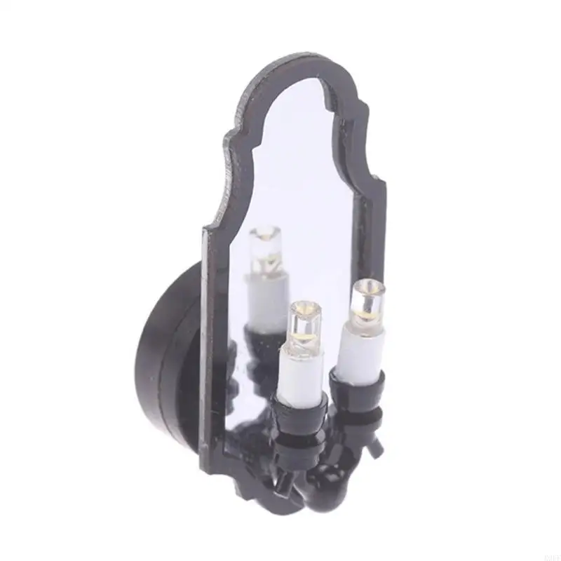 

K9FF Led Wall Sconce for Dollhouses 1/12 Scale Miniature Lighting Displaying Accessory