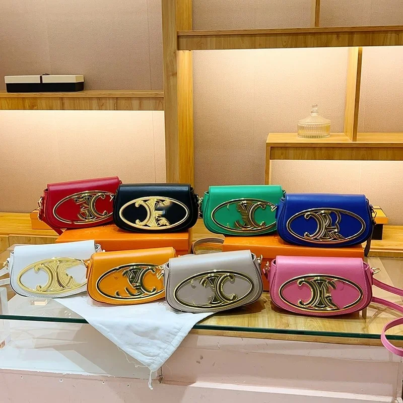 2024 Winter For Women Sac A Main Designer Handbags Vintage PU Leather Chain Crossbody Bags Ladies Totes Shopping Bag Bolso