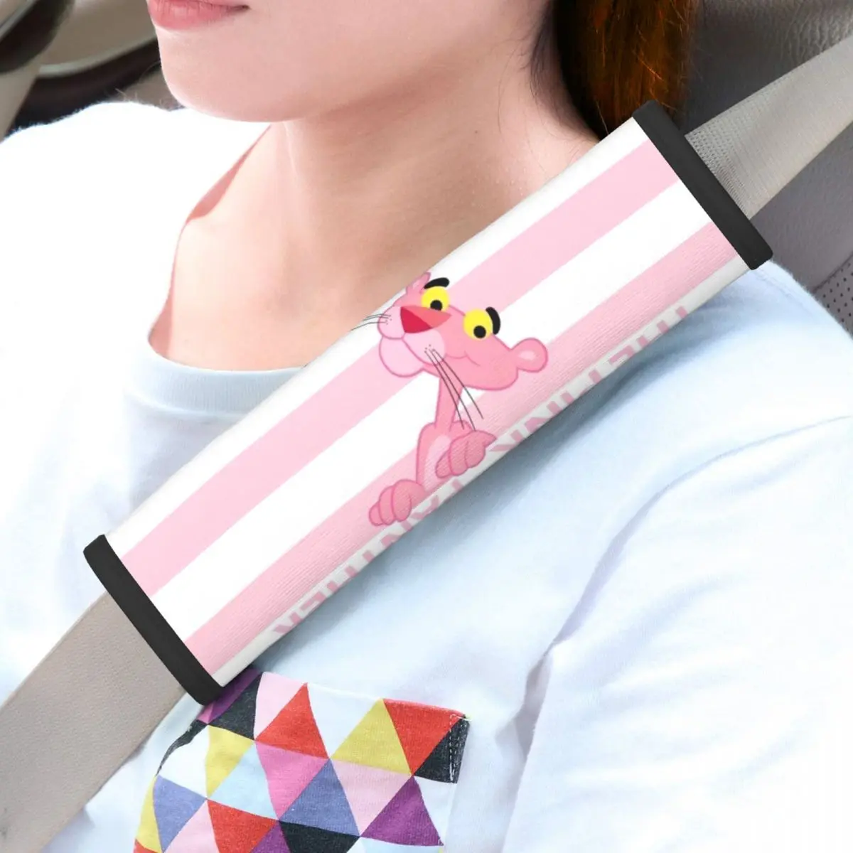 

Custom Panthers Cute Wallpaper Car Seat Belt Pads 2 Pack Adjustable Funny Anime Seatbelt Shoulder Strap Covers