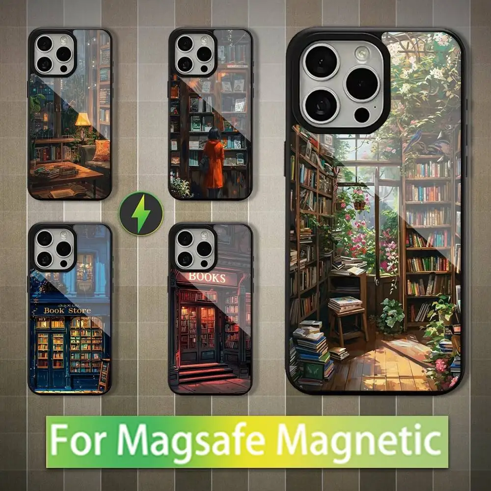 

Read Books illustration Phone Case For iPhone 16,15,14,13,12,11,Pro,Max,Plus,Mini,Magsafe,Magnetic Wireless Charging Case