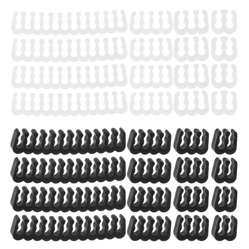 16Pcs Cable Comb Clamp for 2.5-3.2mm PC Power Cables Organizer Wiring Management Clip 4/6/8/24 Pin Computer Wire Combs