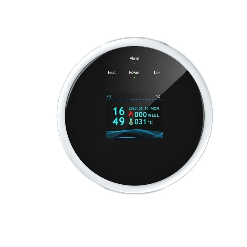 WiFi Graffiti Gas Alarm for Home Kitchen, Natural Gas, and LPG Leak Detector with Mobile Alerts