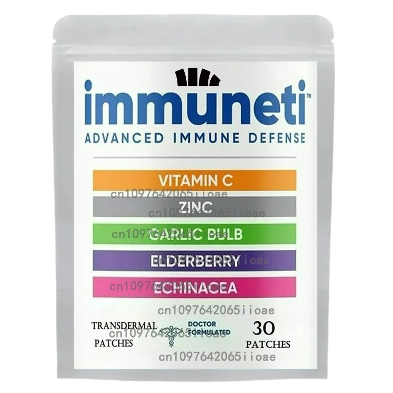 

30 Patches Immune Support Transdermal Patches Zinc, Vitamin D3 , Vitamin C and Elderberry - Immune Booster Antioxidant