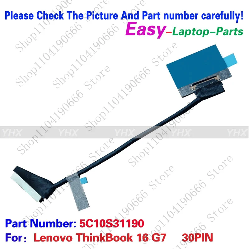 

bd New For Lenovo ThinkBook 16 G7 EDP CABLE 30PIN 5C10S31190.