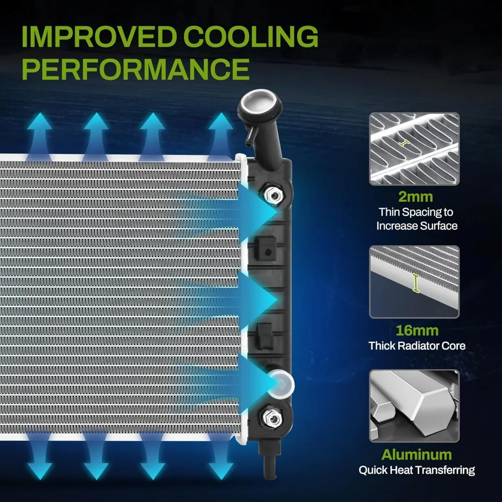 المبرد لـ 2005-2009 بويك لاكروس، 2005-2008 بونتياك جراند بريكس، و 2004-2005 شيفروليه إمبالا