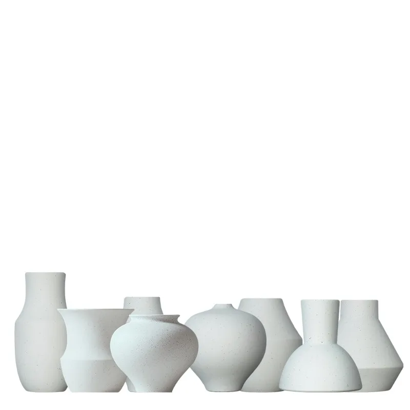

Nordic simple ceramic vase, model room living room flower arrangement, white ink splashing ornament