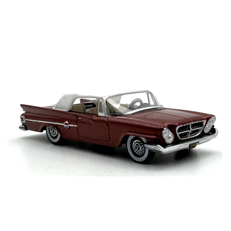 OXFORD 1:87 Scale Diecast Alloy Chrysler 300 Convertible 1961 Toy Car Model Classic Adult Nostalgia Souvenir Gift Static Display