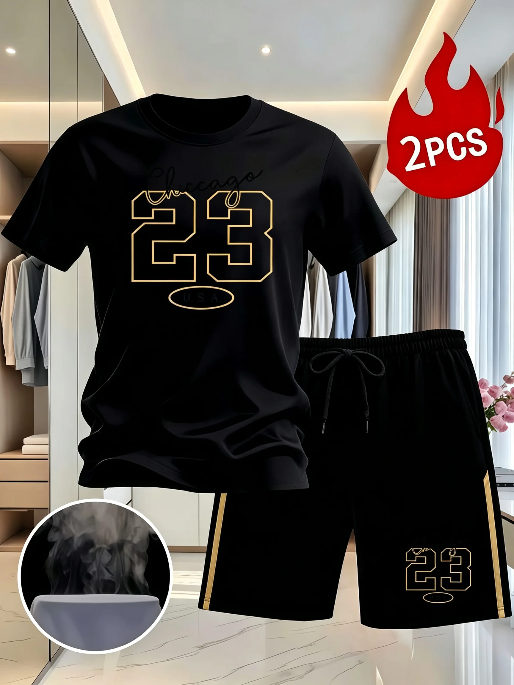 Summer Clothing For Young Men - 남성 여름 폴리에스터 메쉬 스포츠 의류,