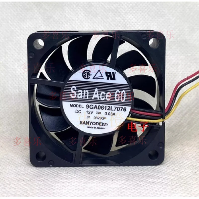

ZMZM для Sanyo 9GA0612L7067 6015 DC12V 0,03A 6 см бесшумный охлаждающий вентилятор
