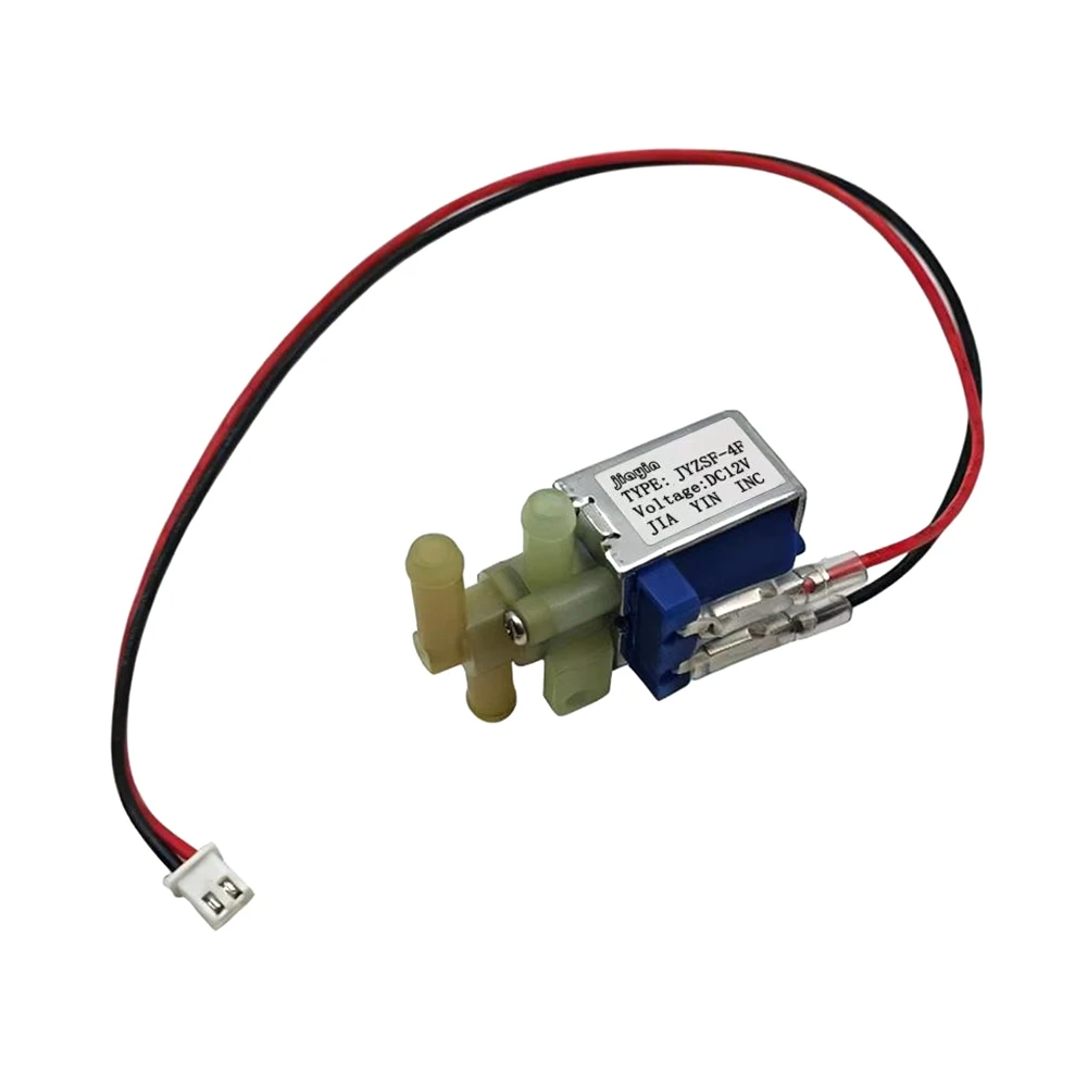 Jiayin JYZSF-4F 12V DC Solenoid Valve for Water and Air, Normally Closed Mini Electric Valve 0.8MPa for DIY Fluid Control