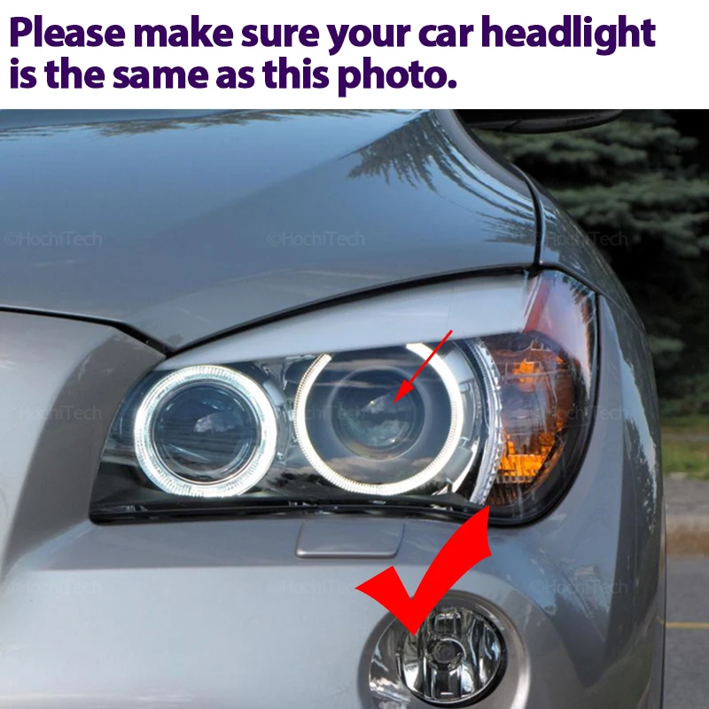 Angel Eyes  Ring Bulb Lamp Light 6000K white for BMW X1 E84 Xenon Headlight 2009-2015 120W H8 LED Marker Bulbs Daytime Light