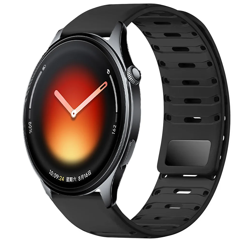22mm Silicone Strap For Xiaomi Watch 5/S4-3-2-1/S4 Sports Magnetic Buckle Wristband For OPPO Watch S/X2 Oneplus Lite-4-3-2 Belt