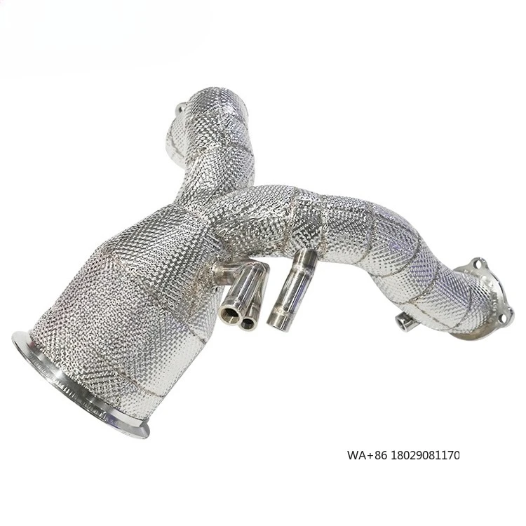 

Даунпайп выхлопной системы для 970 2.9 3.0 2017- Даунпайп из нержавеющей стали 304, высокопроизводительная выхлопная труба