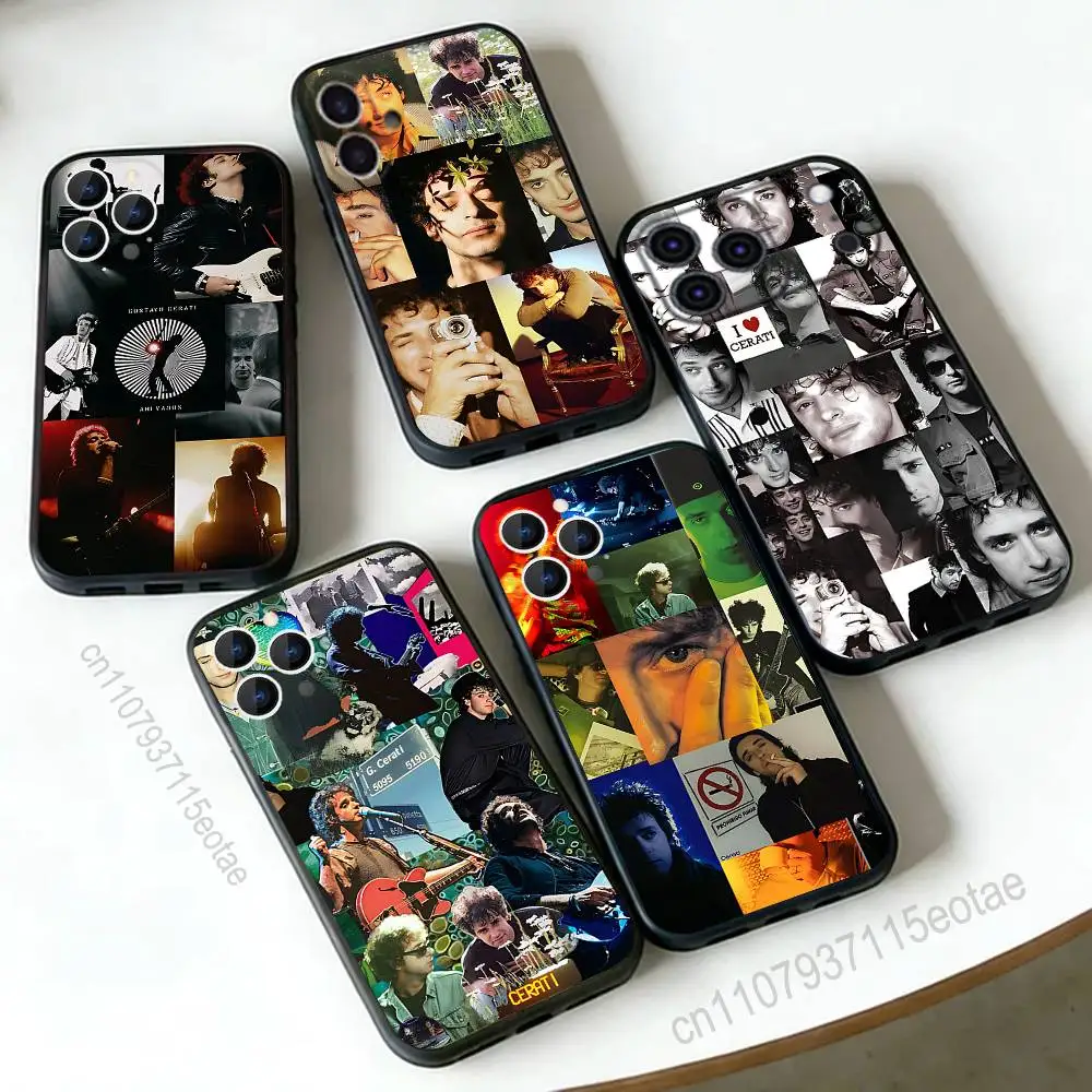 

Singer Gustavo C-Cerati S-Soda-S Phone Case For iPhone 17,16,15,14,13,12,11,Pro,Max,Plus,E,Air,Mini Protective Black Cover