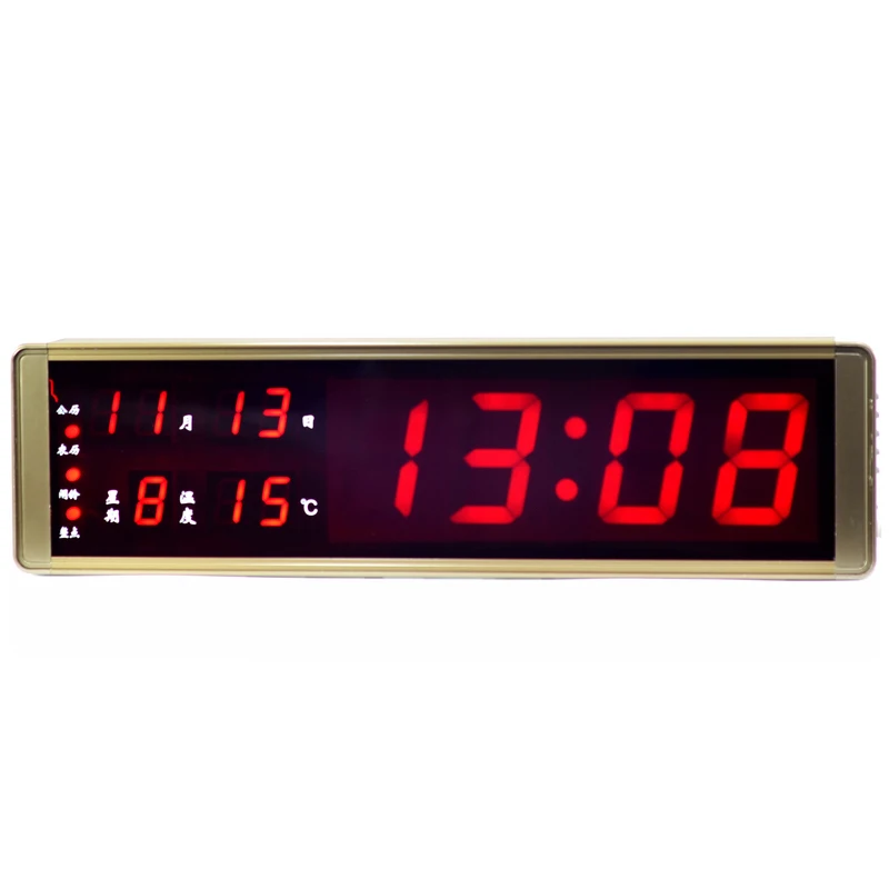 Multifunctional electronic clock, hourly alarm, LED silent alarm, living room, multiple sets of fashionable alarm, perpetual