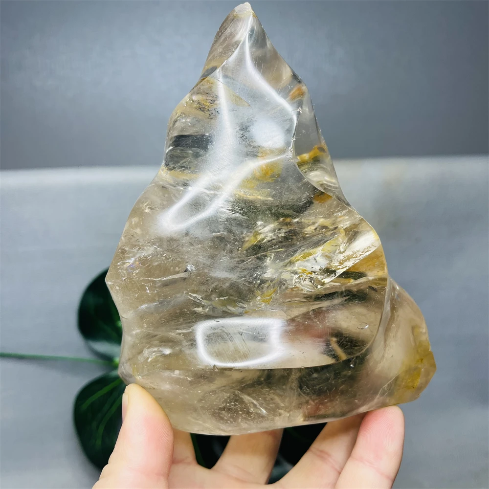 Natural Gemstone Rainbow Crystal Torch Free Form Quartz Tower Home Room Decoration Hand Polished Spiritual Stone Healing