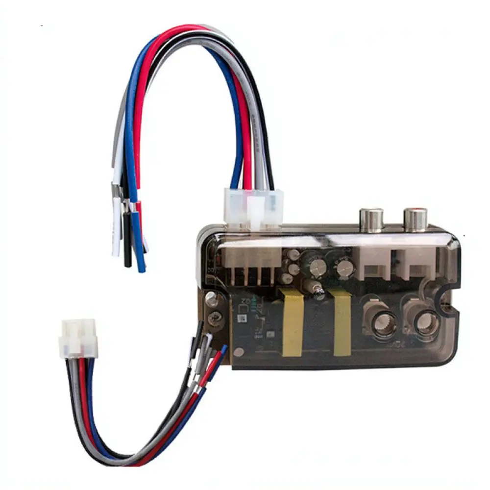 Universal Car Audio High To Low Converter RCA Signal Adapter Speaker Wire To Amplifier Interface For Vehicle Stereo Unit